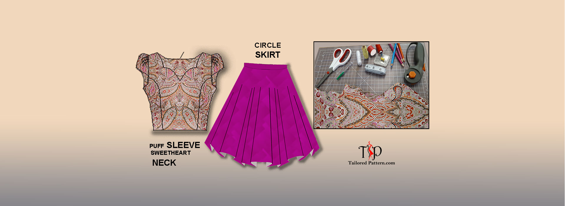 #skirt circle& sweetheart tip