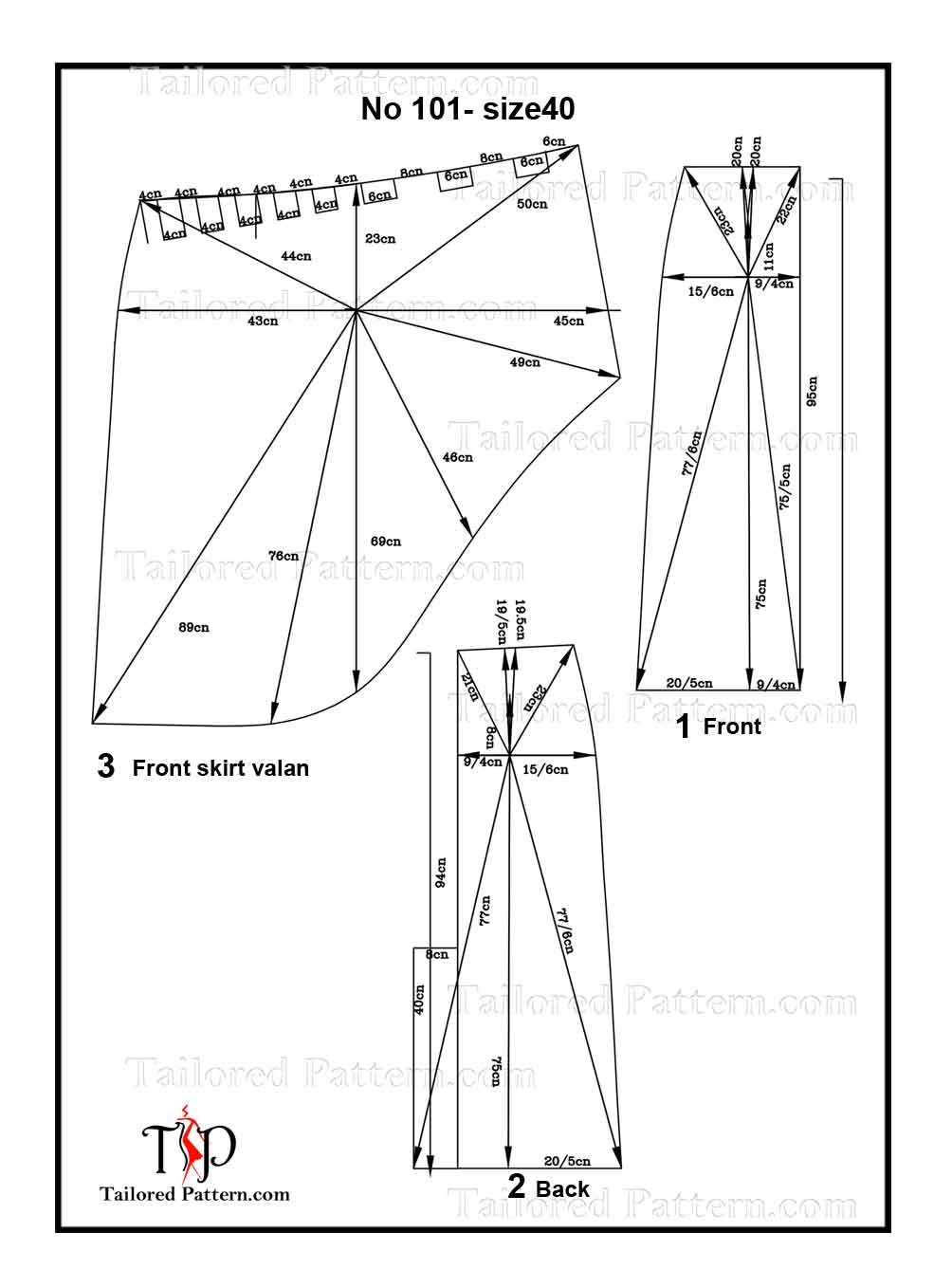 #no101-size40 pattern